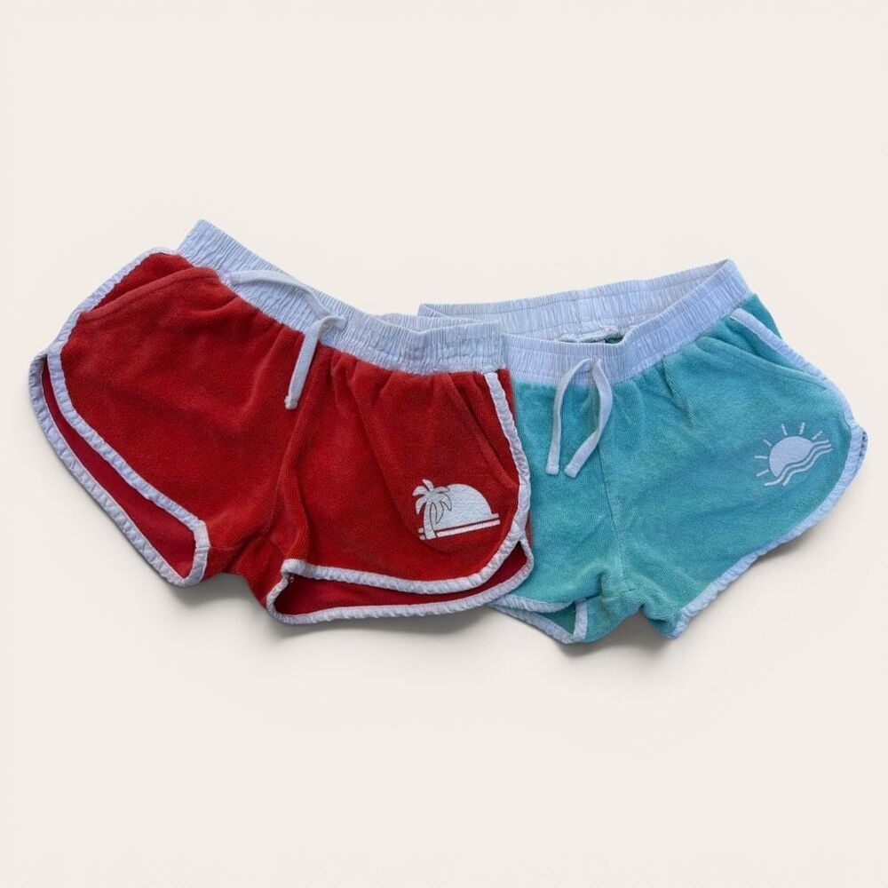 ZARA Girls Terrycloth dolphin-style short Bundle (2) size 9